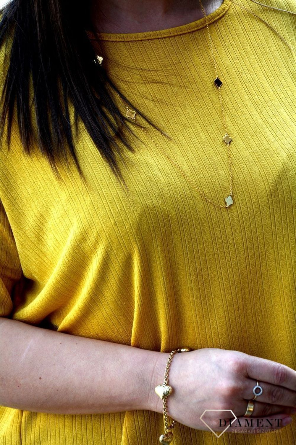 Złota bransoletka z sercami BR 3737.jpg